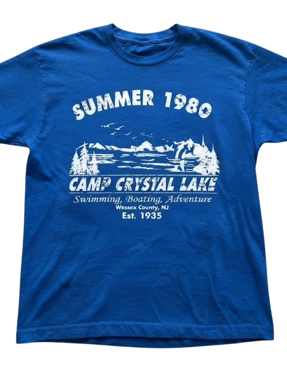 Camp Crystal Lake Gildan T-Shirt Graphic Tee Summer 1980